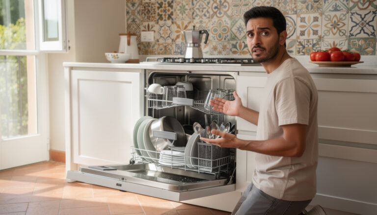 The error you are making with your dishwasher.
