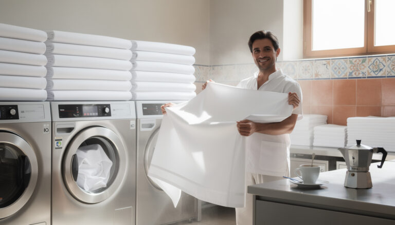 What hotels do to get their sheets incredibly white ?