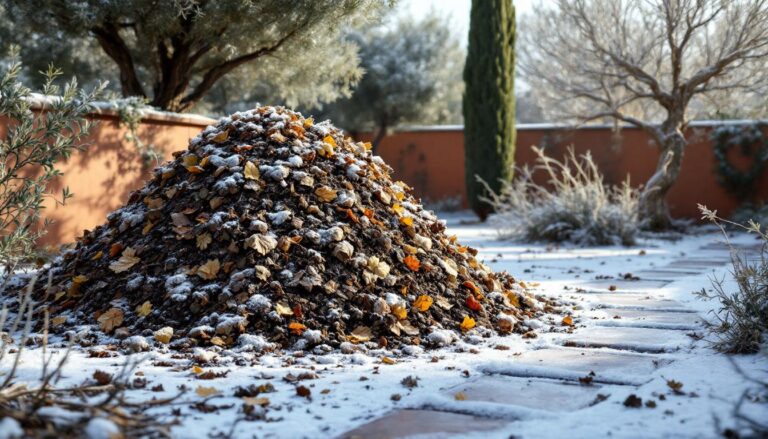 Never make your compost pile this way in the winter.