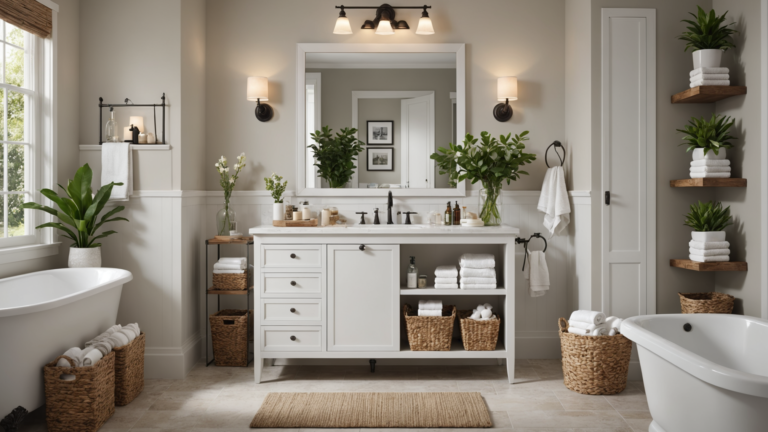 Organize your bathroom for holiday guests.