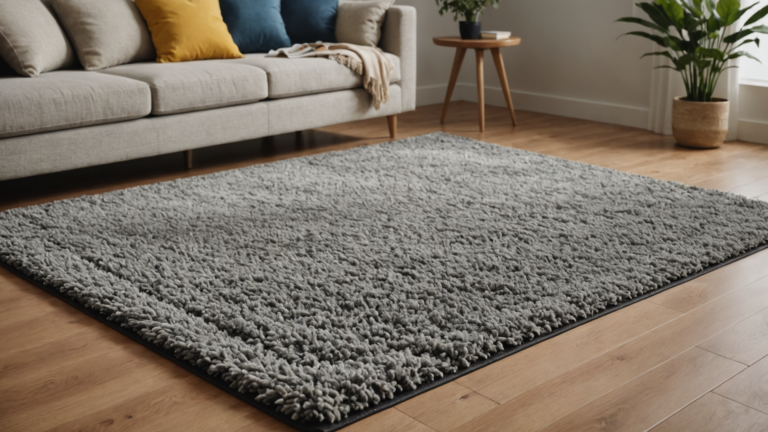 The technique to stop rugs from slipping.